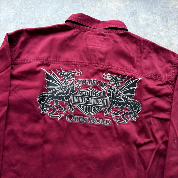 Vintage Y2k Unique Harley Embroidered Shirt - Picture 5 of 5